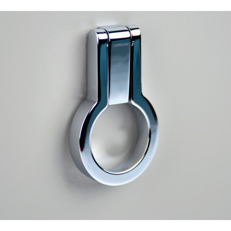 Poignée anneau Anitgue, Chrome