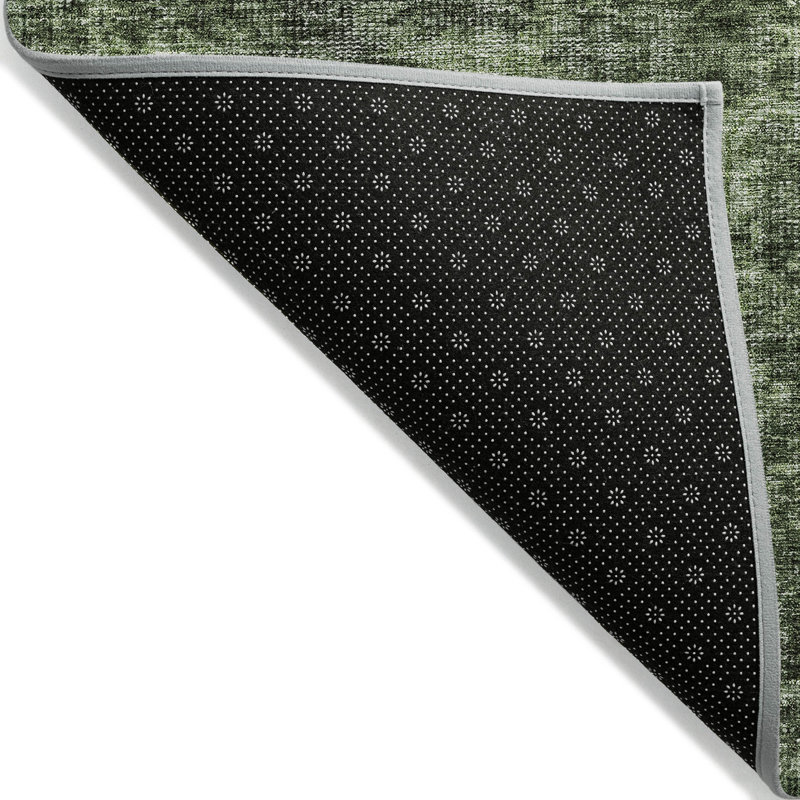 Tapis d'intérieur / extérieur vert lavable Jane , 8 pi x 8 pi