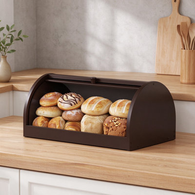 Boîte à pain de coin pour comptoir de cuisine, boîte à pain à roulettes, boîte de rangement pour pain maison, support à pain pour comptoir de cuisine, tablette de garde-manger
