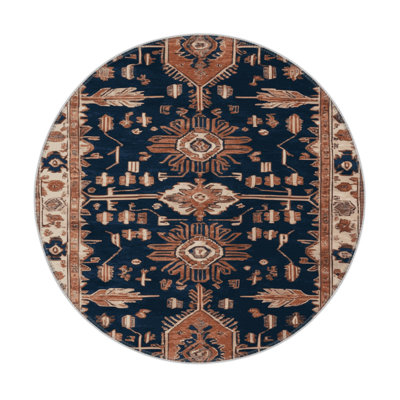 Persian Brown Indoor and Outdoor Area Rug