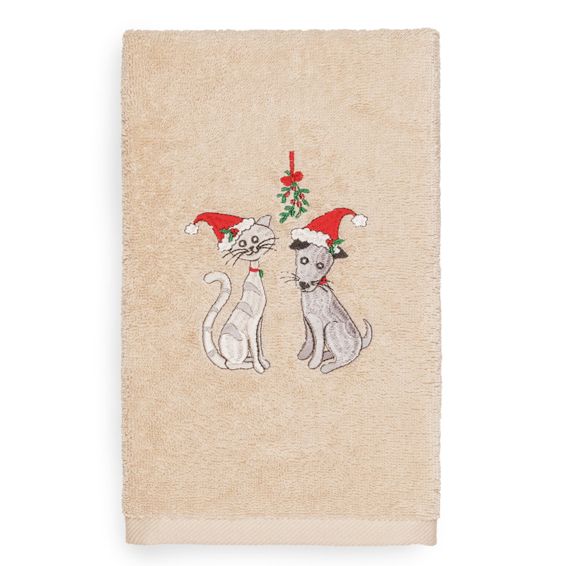 Christmas Midweight Hand Towel, Sand