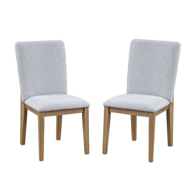 Ensemble de 2 chaises de salle à manger en lin 19 po