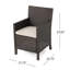 Chaise de salle à manger d'extérieur avec coussins Eades-28940601