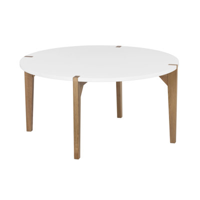 Table basse Universal Expert Abacus, chêne moderne et blanc