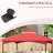 Wine Red Gazebo Replacement Canopy, 10' X 12', 2 Roof With Drainage Holes And Ventilation Gap Canopy Fast Airflow