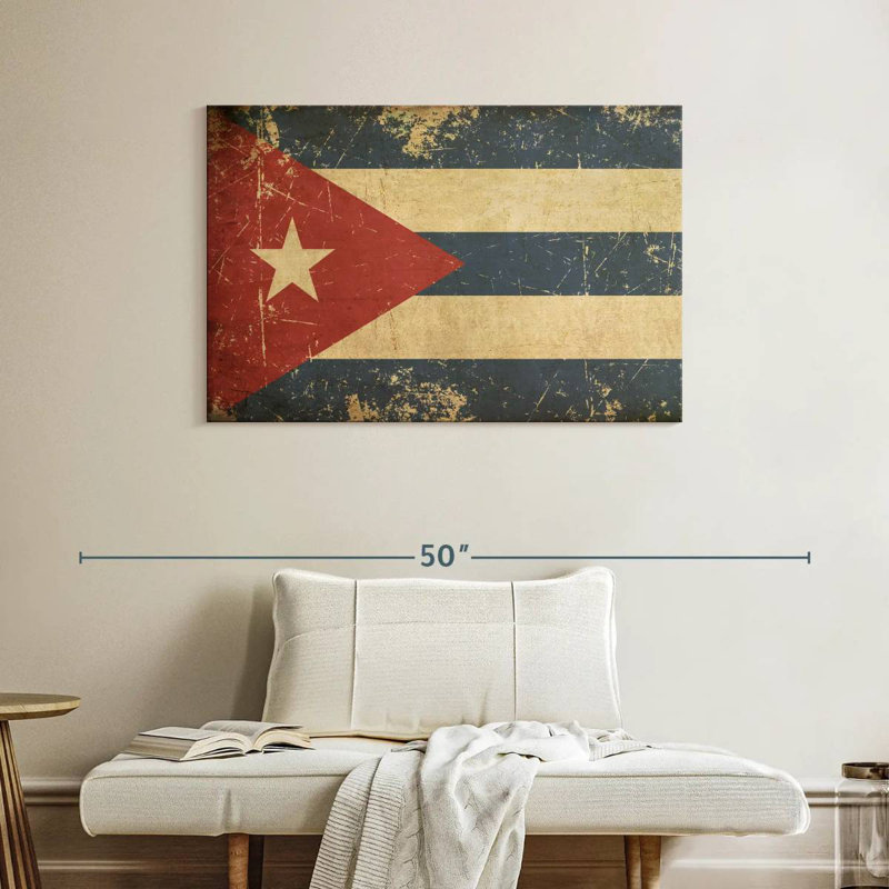 Borges Cuba Flag, 26" H x 39" W