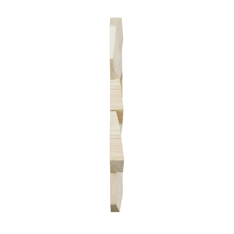 Medium Honeycomb Natural Wood Mosaic Wall Tile