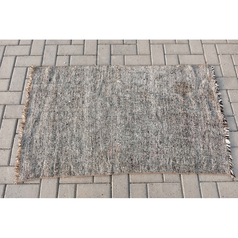Tapis de porte rétro turc tissé à la main avec un style bohémien unique et un design texturé pour une décoration intérieure élégante