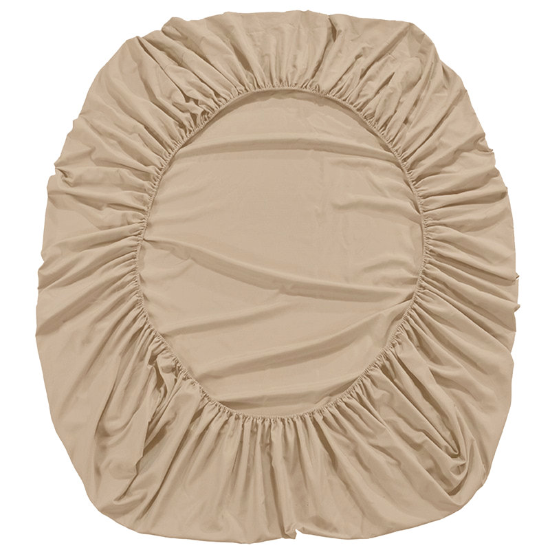 Egyptian Cotton Sateen Fitted Sheet, Twin, Champagne