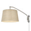Lampe murale avec bras pivotant 1 lumière Ryleigh en étain blanc moderne-106900591-106900592