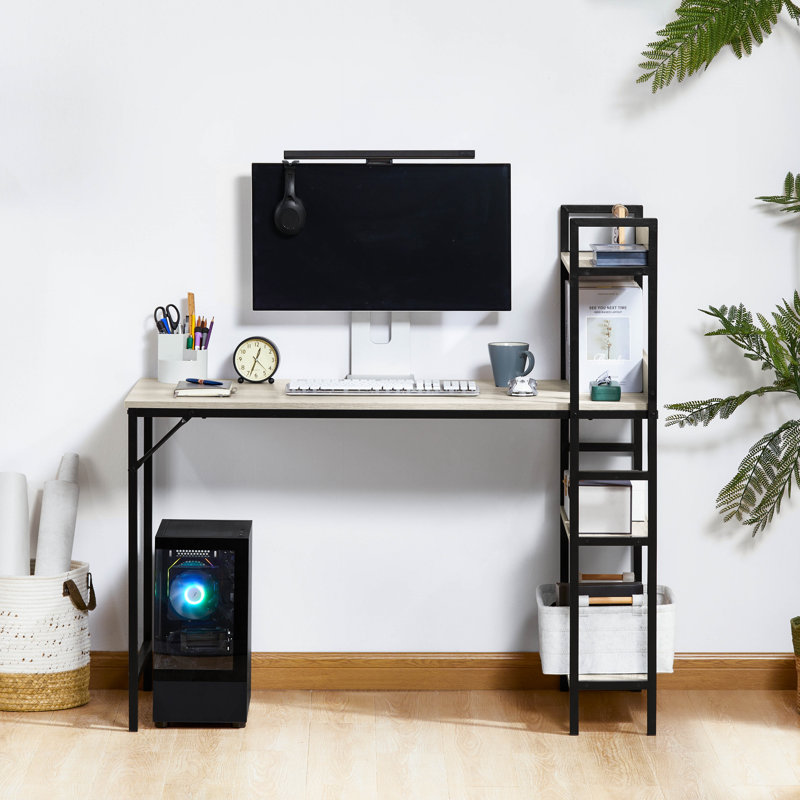 Yaraghi Metal Base Computer Desk, Grey