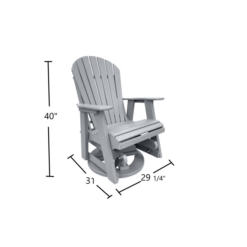 Chaise de patio pivotante Agamenn, gris