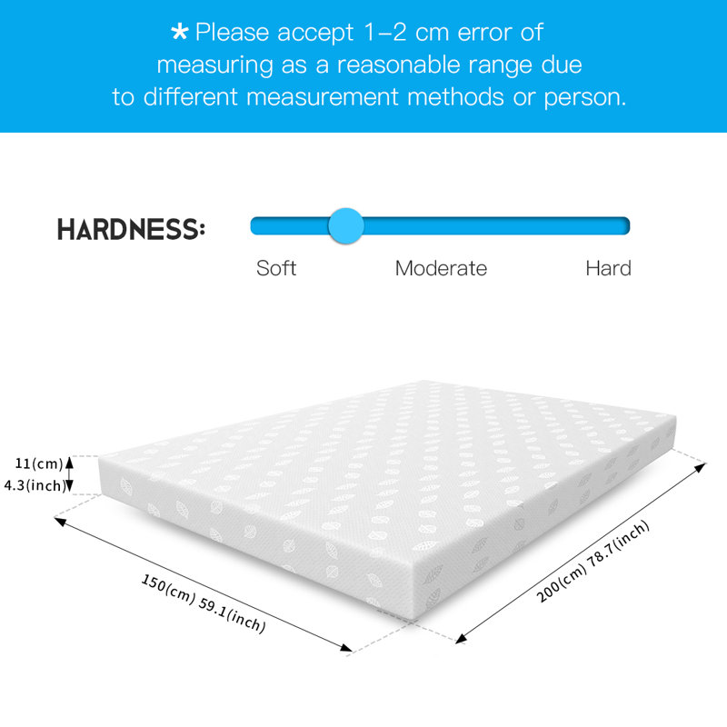 Mattresses Memory Foam Mattress 11CM Deep, King (5')
