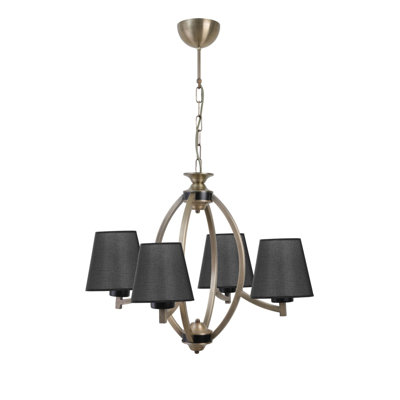 Lustre géométrique à 4 lumières Roberson