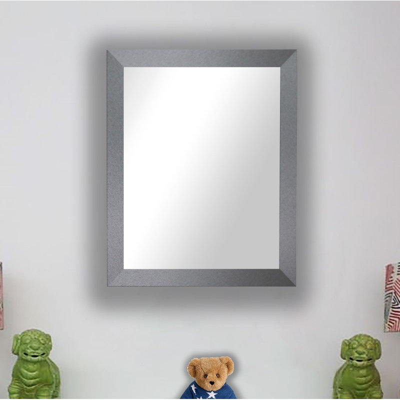 Wyckhoff Wood Flat Wall Mirror, 38.5" H x 32.5" W