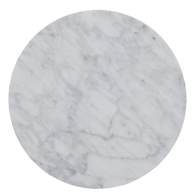 Geo Marble Top End Table