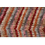 Tapis rose en laine noué à la main de conception unique 7 pi x 9 pi 7 po New Age