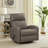Sery Swivel Glider Manual Reclining Chair, Pull Handle, Brown Leather-119907021
