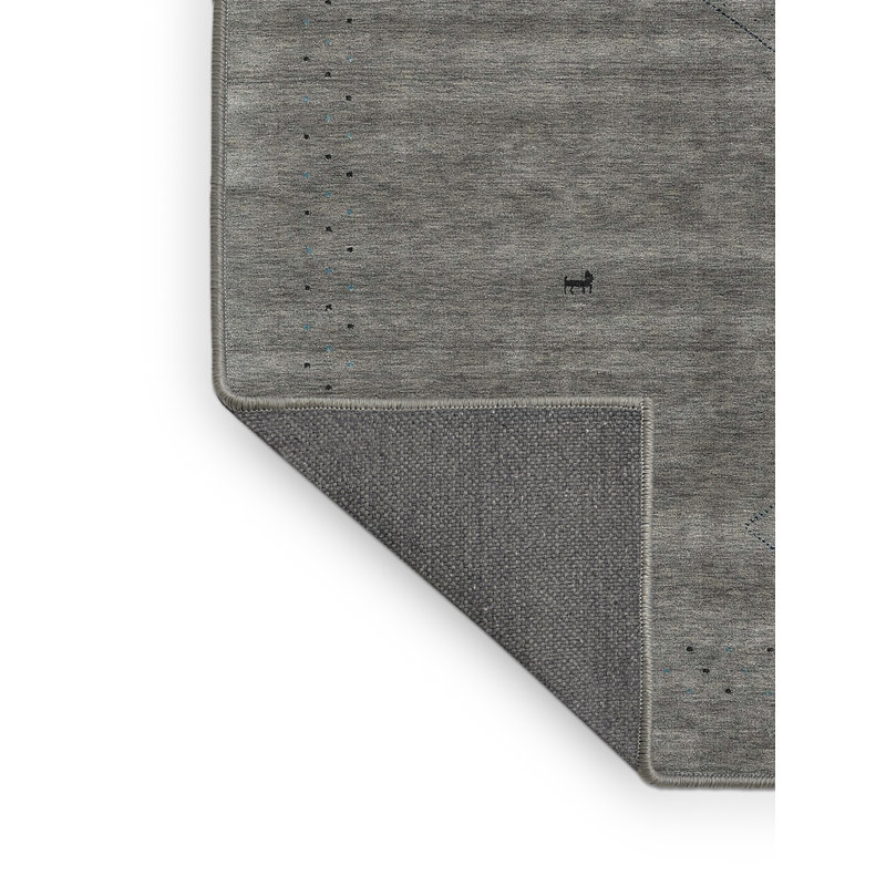 Tapis noir/gris, Rectangle 5 pi x 7 pi