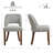 Modern Upholstered Dining Chairs with Solid Wood Legs, Set of 2-1581021685