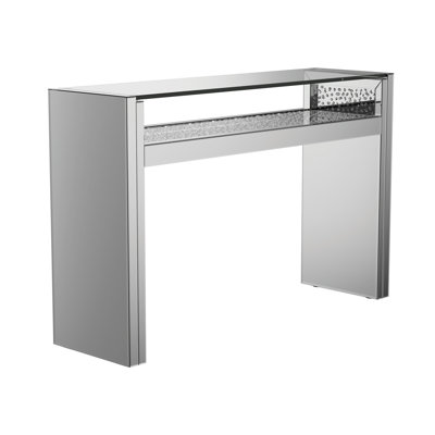 Harivender 1-Shelf Console Table Silver