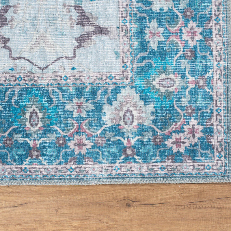 Premium Machine Washable Carpet, 4.6 x 6.2 Feet, 100% Polyester, 1850 g/m² | Pile Height: 0.2 Inches | Eco-Friendly Recycled Poly Cotton Underside | Perfect for Living Room, Bedroom, and High-Traffic Areas