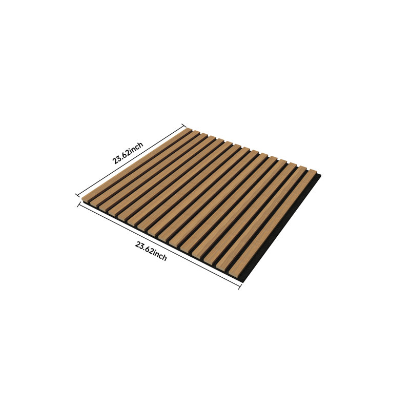 Panneaux acoustique et panneaux de bandes en bois pour murs et plafonds, Noyer