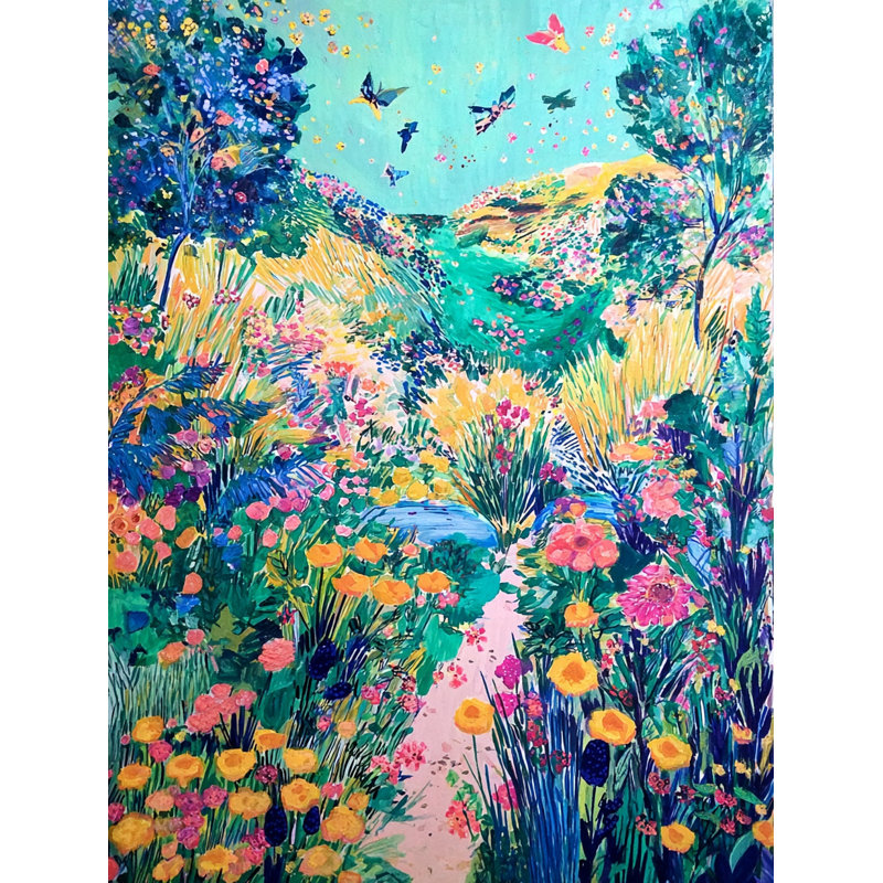 Art sauvage sur toile tendue Wild Meadow, H 40 po x l 30 po x P 1,5 po