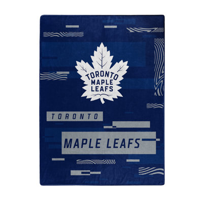 NHL Digitize Raschel Throw Blanket - Oversized 60 x 80 Inches Ultra-Soft Licensed Team Logo Bedding