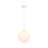 1-Light Modern Moon Globe Pendant Light with 3D-Printed Shade