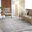 Sorbus Welcome Mat Rug for Entryway, Machine Washable, Non-Slip, Vintage Rug - Gray (Lines), 8 x 10 Ft.-496802165