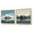 Cadre flottant brun