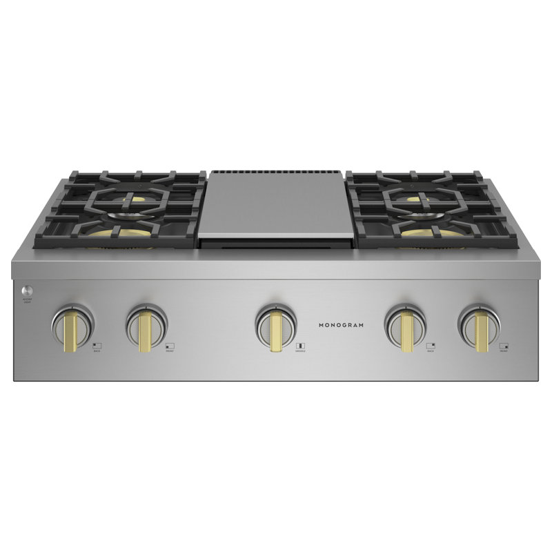 Monogram 36" Professional Gas Rangetop With 4 Burners And Griddle