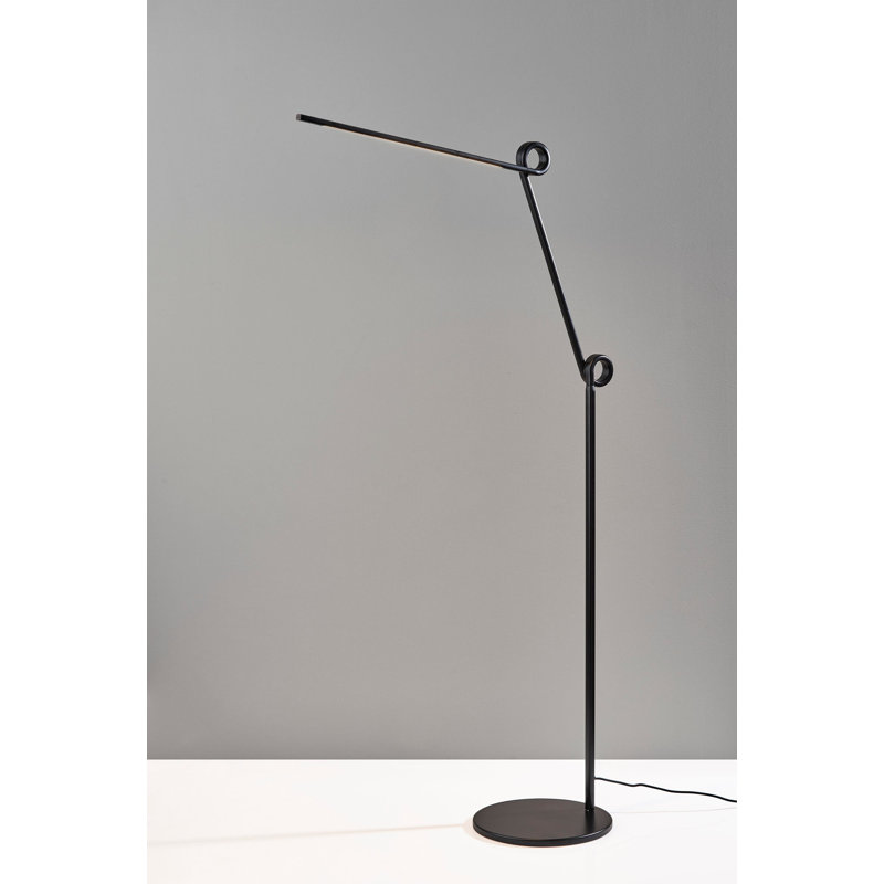 Lampe DEL sur pied Knot, Noir, noir, noir, noir