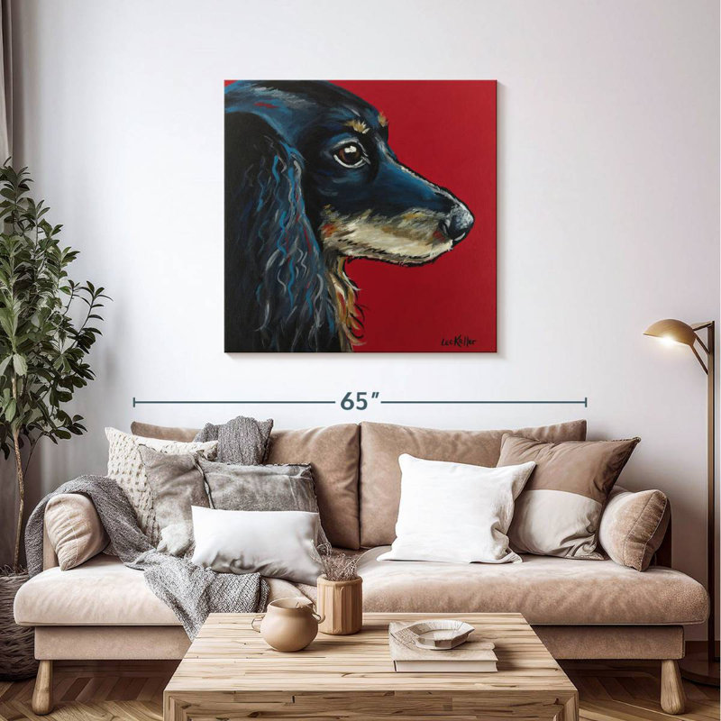Crowle Dachshund Expressive, 39" H x 39" W