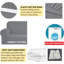 Polyester Box Cushion Sofa Slipcover