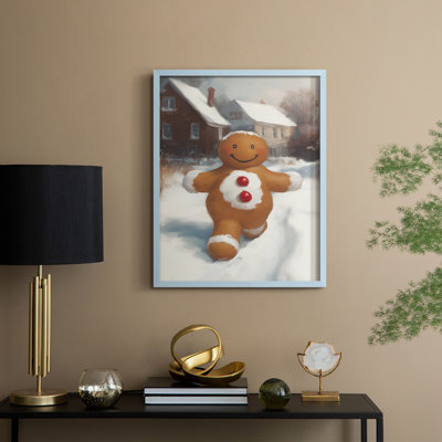 «Christmas Holiday Art», série 2-CD XXI, reproduction encadrée - bois massif