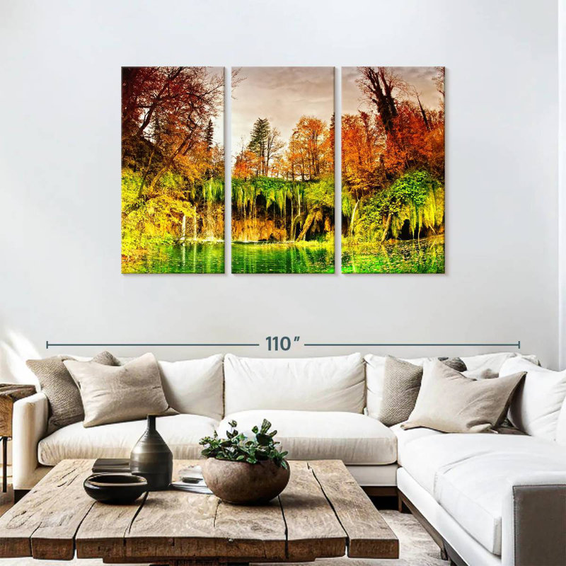 Alvord Autumn Forest Trees, 48" H x 74" W