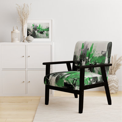 Paper Euphoria I - Chaise rembourrée de style moderne Mid-Century