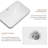 Ceramic Undermount Bathroom Sink 22.05" X 15.36" X 6.7" - White Porcelain Vessel Basin, Seamless Design For Vanity Countertop (3 Styles: Solid White, White With Black Lines, White With Black Edge)-123045139