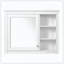 Armoire à pharmacie murale à miroir 1 tablette ajustable