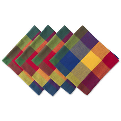 Dorcas Cotton Plaid Square Napkin