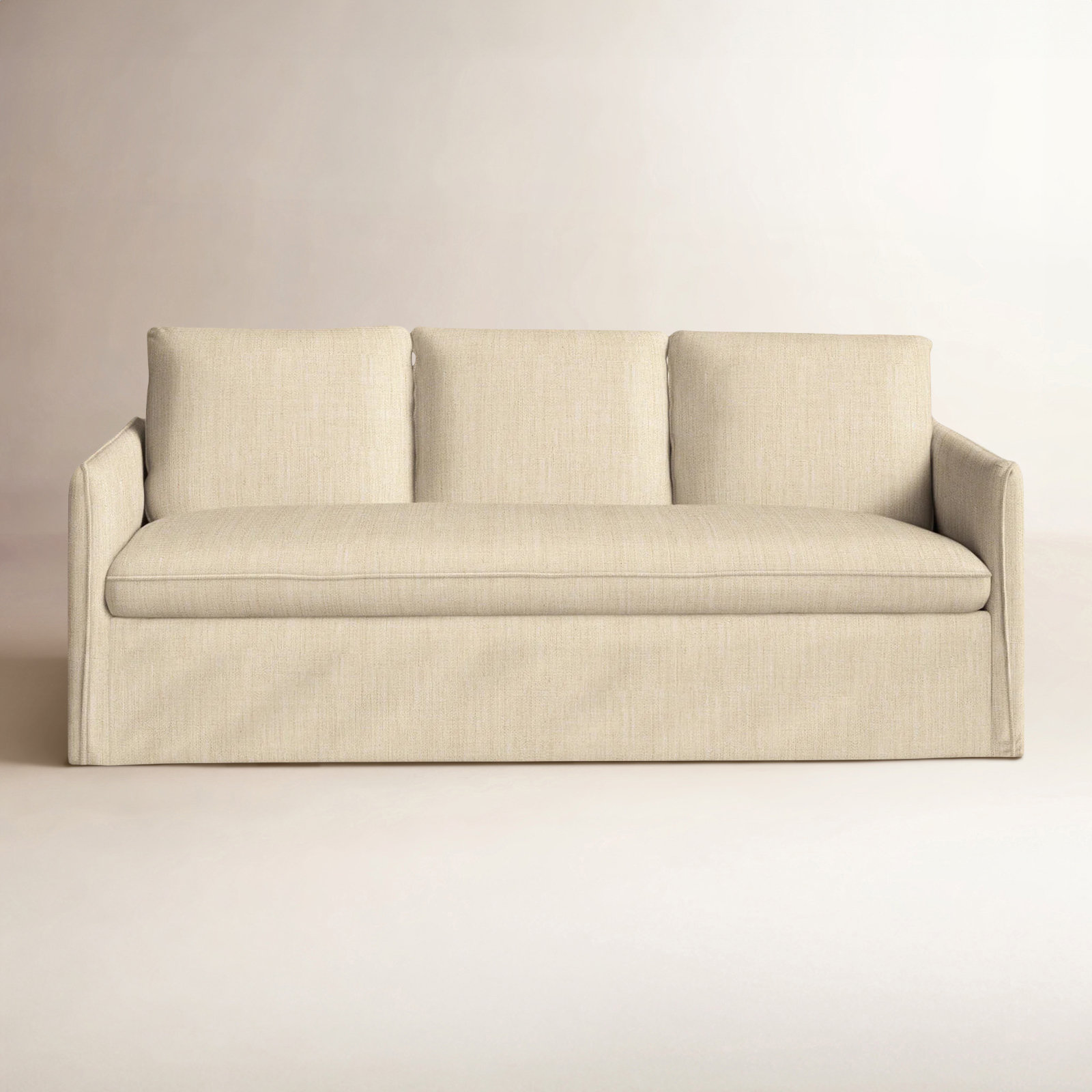 Bellatrix 83'' Slipcovered Sofa, Canvas Flax Sunbrella® Canvas