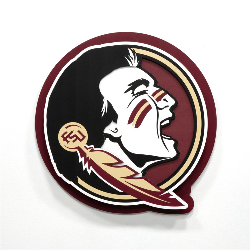 NCAA Florida State Seminoles 3DX Die Cut Wall Art