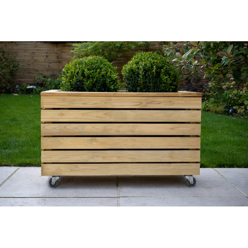 Wood Planter Box, 49cm H x 80cm W x 40cm D