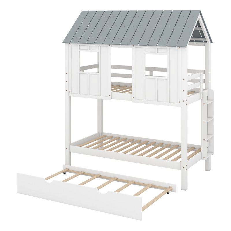 Braedawn Kids Twin Bunk Bed with Trundle