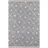 Thompson Wool Geometric Area Rug in Gray