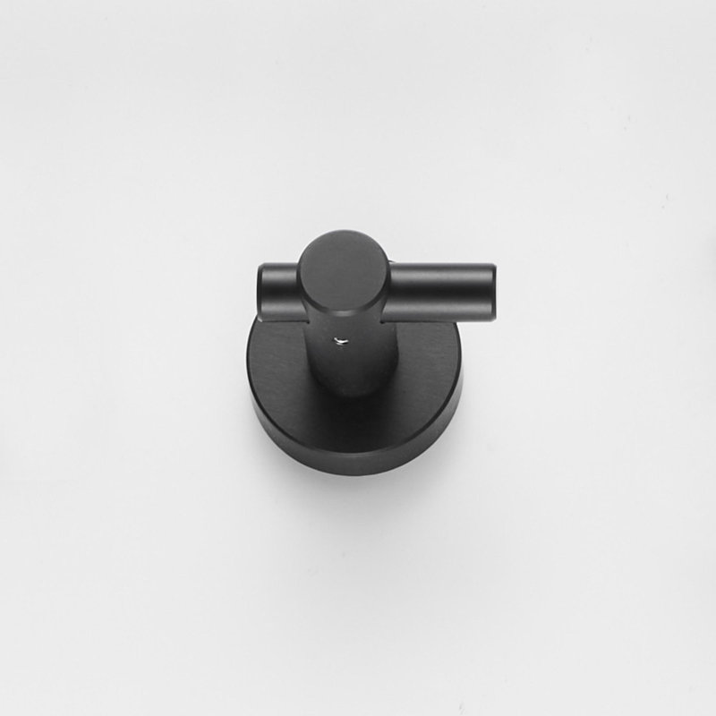 Wall-mounted bathroom towel hooks made of high quality materials, Black