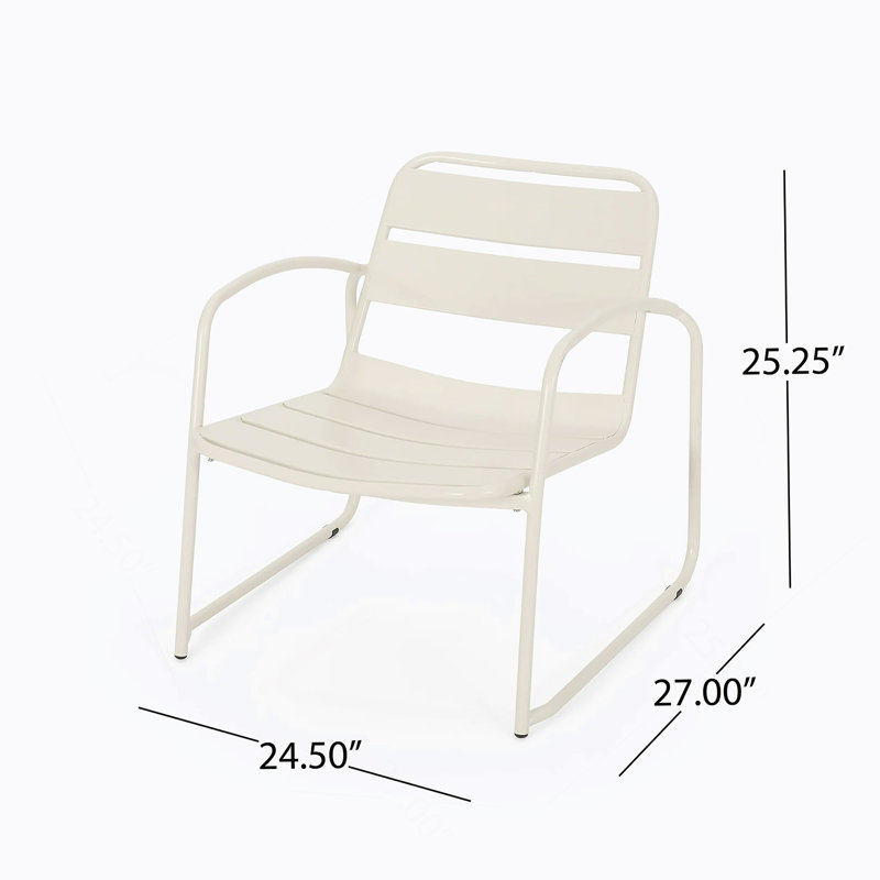 Ensemble de conversation Conrad, Blanc mat