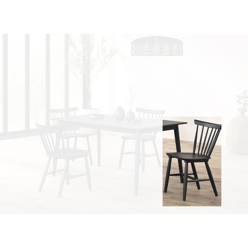 Ensemble de 2 chaises d'appoint Austell, Noir, noir, noir, noir